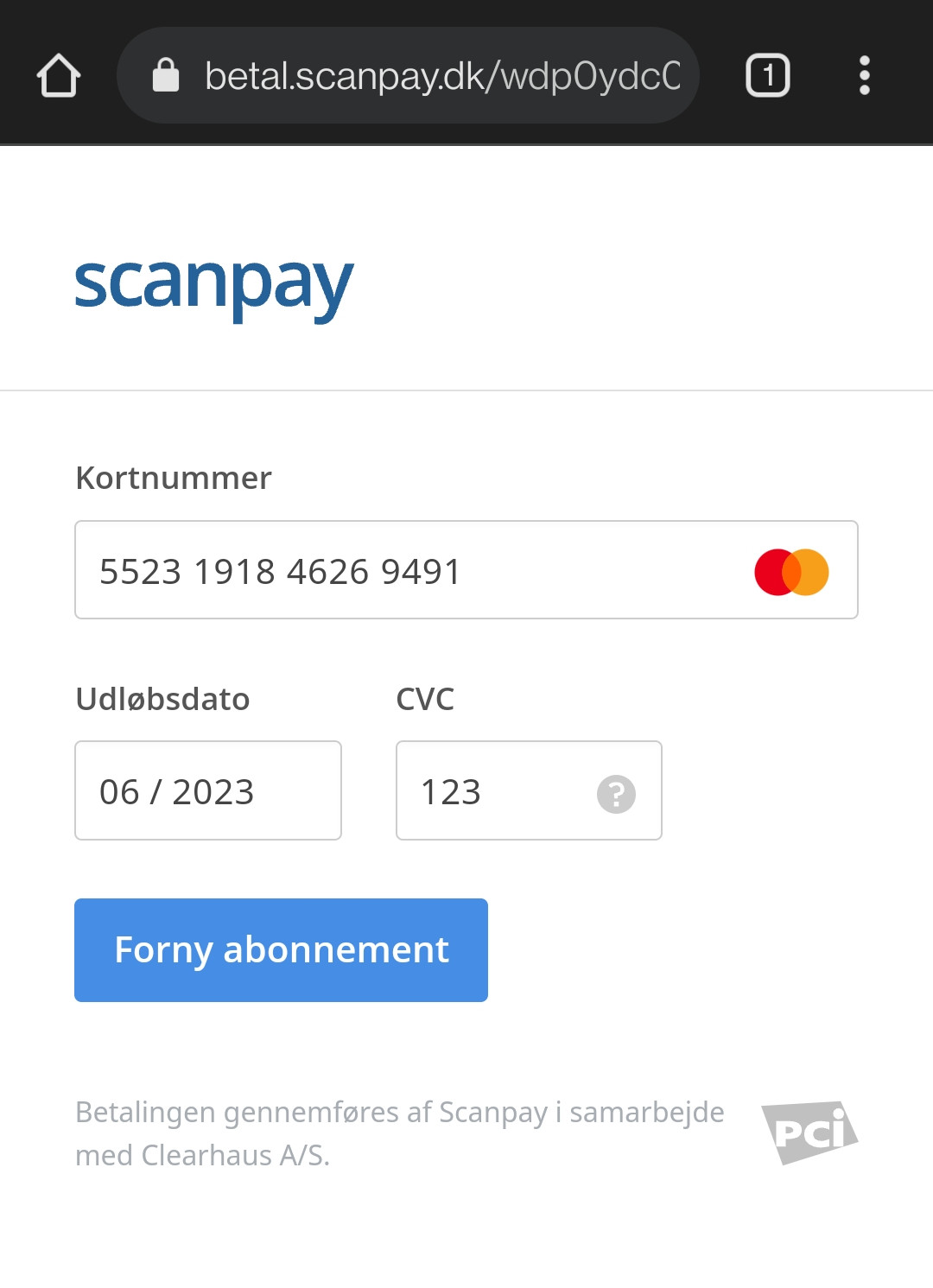 Responsive payment window