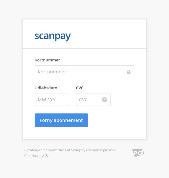 Payment window